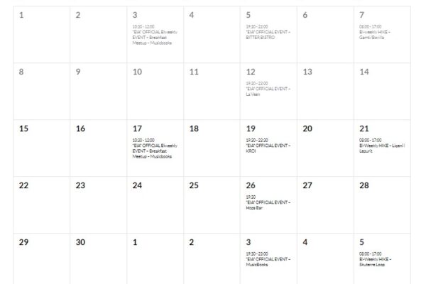 Events Calendar